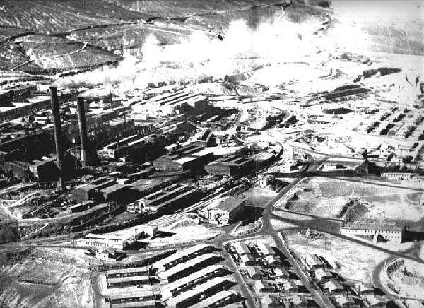 Smelter & Office Aerial BW